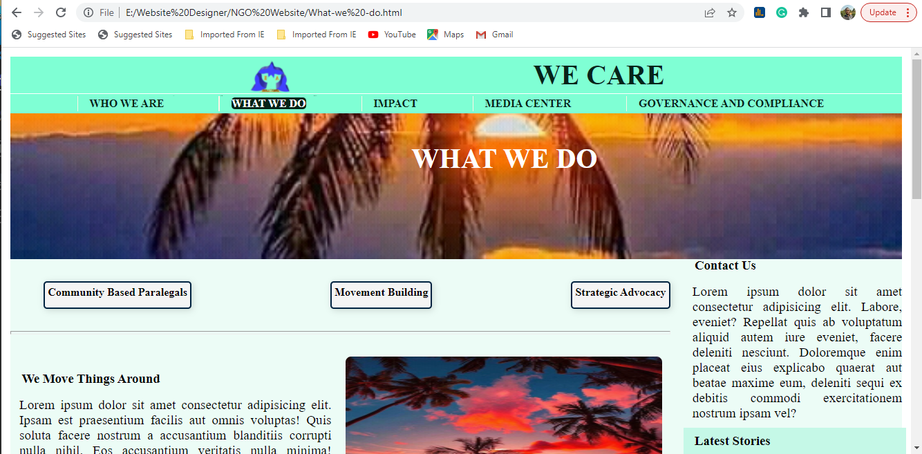 NGO website